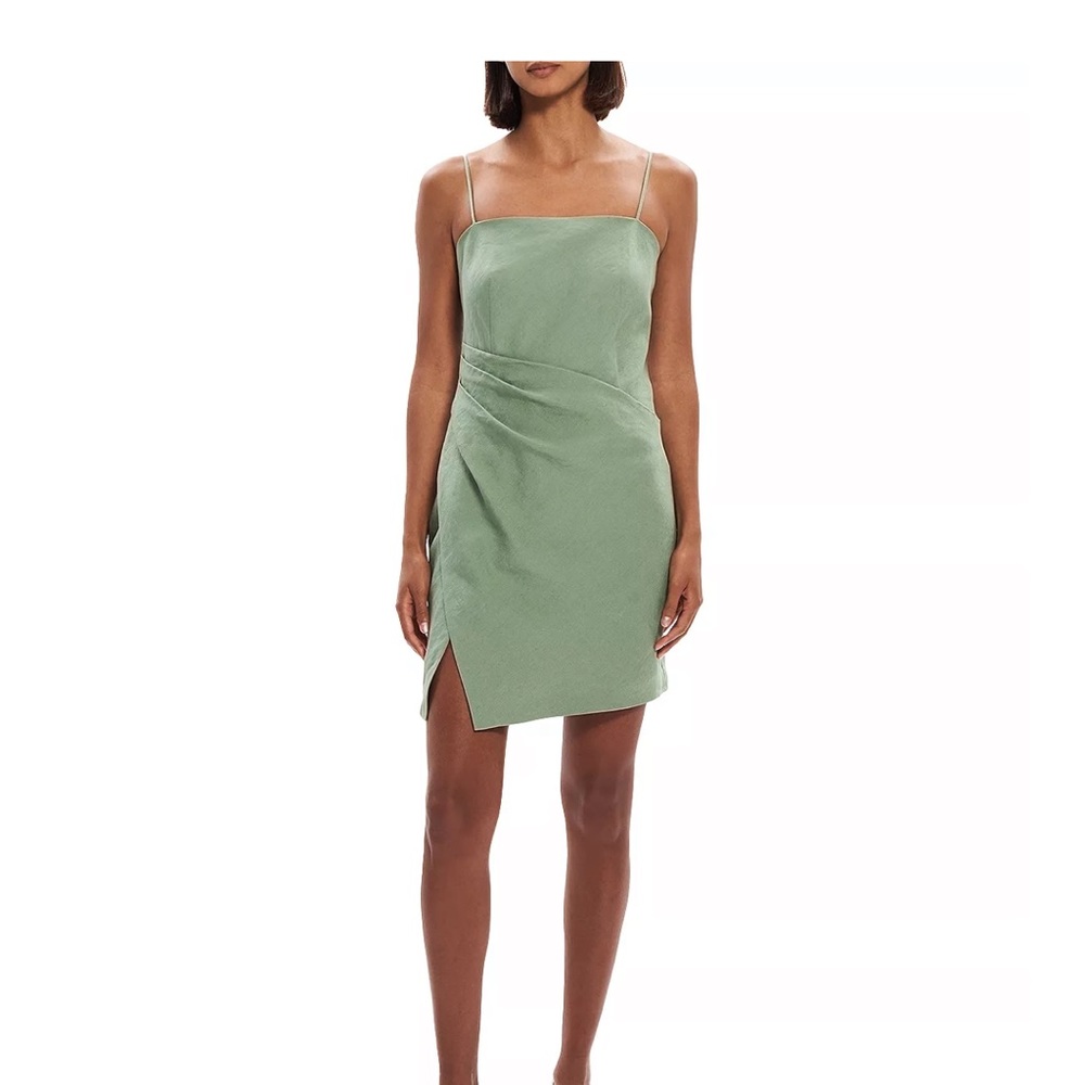 Theory Pleated Linen dress NWT